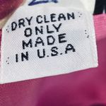 Vintage 80s Halter Fit & Flare Cocktail Dress Sequin Bodice Rosette Hot Pink 6 Photo 12