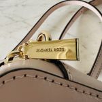 Michael Kors Ginny Soft Pink Leather "Love" Studded Medium Crossbody Camera Bag Photo 6