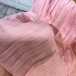 BOHO Vintage Chiffon Corset Skirt Western Tan Size L Photo 7