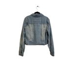 Rue 21 Denim Jacket Womens Blue Wash faded Button Up Trucker XL Button Pockets Photo 3