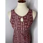 Nuu Muu Key Hole Sleeveless Athletic Activewear Dress‎ In Brown White Print XS Photo 4