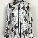 LAFAYETTE 148 Black and White Silk Shirt Size XS Photo 0