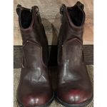 Not Rated Boots Women 6 Ankle Booties Cherry Brown Faux Leather Block SOLD Photo 4