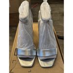 Sam Edelman Sam Edelman Womens Yaro Silver Metallic Ankle Strap Heels Size 9 Heeled Photo 2