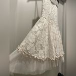 B Darlin B. Darlin White Floral Crochet Lace Overlay Strapless Fit & Flare Mini Dress Photo 7