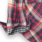 Splendid  Top Hunter Plaid Button Up Fiesta Shade Long Sleeve Gingham Cuffs Photo 1