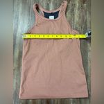 prAna  Becksa Cloud Blush Heather Ribbed Tank Top XS Activewear Running Workout Photo 4