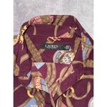 Ralph Lauren Lauren Women's Missing Belt Print Crepe Shirtdress Size 4 Photo 4