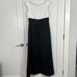 Alex Evenings Vintage Alex Evening Size 10 V-Neck Sleeveless Satin Maxi Formal Gown Dress Photo 5