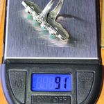 Natural Blue Moon Turquoise Sterling Silver Snake Ring Size 7 Photo 8