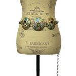 Chico's Artisan Belt Iridescent Boho Chain Waist Belt Unique Design Mermaidcore Photo 0