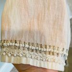 Badgley Mischka White Beaded Tunic Top Photo 5