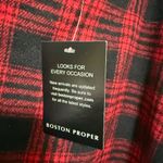 Boston Proper  NWT black & red plaid plus size 18 skirt holiday wool blend 19” Photo 2