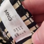 Mango  Mono Black And Cream Striped Straight Leg Jeans Size 2 Photo 6