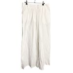 Free People NWT Ellen Set Medium White Cotton 2 Piece Crop Top Wide Leg Pant Photo 5