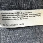 Eileen Fisher Organic Cotton Tunic Dress Denim Chambray Shift Boat Neck Blue M Photo 2