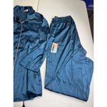 Soft Sensations 2X Pajama Set Womens Blue Gold Trim Sleepwear Loungewear Size XXL Photo 3