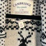 Cambridge Dry‎ Goods Black And White Cardigan Size Medium Photo 9