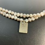 Double strand freshwater pearls necklace Dragonfly necklace w/dragon fly charm Silver Photo 5