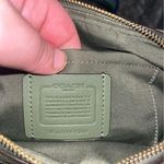 Coach Sage Green Crossbody Bag with Striped Strap Photo 2