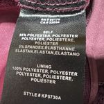 Greylin  Anthropologie‎ Luna Velvet Jumpsuit Wide Leg Cropped Burgundy Small Photo 12