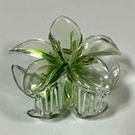 Green Hibiscus Flower Claw Hair Clip Accessory 🌺✨ Photo 2