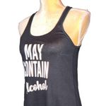 Adorable black racer back tank with fun sayings on front Black Size XS Photo 2