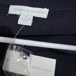 New York And Company  sweater XL Navy blue button-up cardigan Photo 6