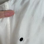 Silkland Blouse Women Petite Medium PM White Black Polka Dot 100% Silk Button Up Size undefined Photo 3