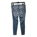Fire Los Angeles Skinny Jeans 5 Juniors Med Wash Distressed Heart Print Mid Rise Photo 1