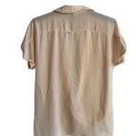 Dynamite  Cream Cap Sleeve Wrap Blouse Photo 1