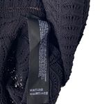 Theory ᯾ Crochet Sleeveless Knit Layer Sweater Shell ᯾ Black Semi Sheer ᯾ Medium Photo 4