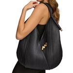 Donna Karan  Laser Cut Oversized Hobo Baldwin Shoulder Bag w/ Matching Pochette Photo 3