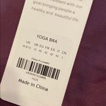 CRZ Yoga  Women's Purple Bralette size M brand new adjustable stripe Photo 5