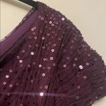 Elegant Sequin Midi Dress in Purple Size XL Photo 6