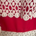 Liberty Love women’s large tank top. Lightweight polyester lace detail. Photo 3