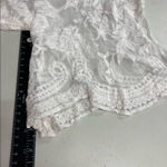 White Floral Lace Beach Coverup Kimomo Cardigan Sexy Sheer Women’s One Size Size undefined Photo 6