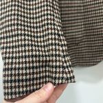 J. McLaughlin Womens Aubrey Blazer Small Brown Houndstooth Knit Career Stretch Photo 5