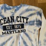 Ocean City Maryland Blue Tie Dye Dreamsicle Long Sleeve Sweatshirt Size Large Photo 2