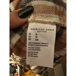 American Eagle Womens Flannel Plaid Long Sleeve Button Shirt Dress Photo 10