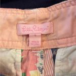 Lilly Pulitzer  discontinued patchwork look shorts nave blue scoop neck tee Sz S. Photo 8