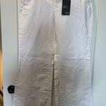a.n.a NWT . Wide Leg Low Rise White Jean Pant Trouser Flare Business Casual 12x32 Photo 0