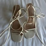 Princess Polly White Tie Heels Photo 1