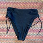 LA Hearts BLACK HIGH WAISTED HIGH CUT LEG BIKINI BOTTOMS Photo 0