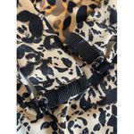 Bebe D2 Y2K Vintage  Cheetah Leopard Print V Neck Long Sleeve Mini Dress Women XS Photo 7