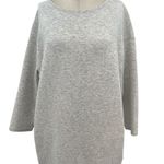 Lafayette 148 New York Shift Dress Long Sleeve Cotton‎ Gray Size Medium Photo 2