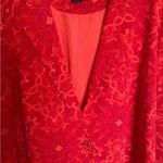 Two Twenty Five Red Paisley Print Blazer sz12 Size 12 Photo 7