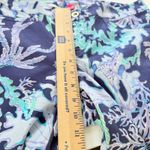 Lilly Pulitzer Swish & Sway Pants Deep Indigo Print Size 10 Ankle Coral Reef Photo 4