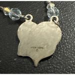 Chapel Sterling Silver Mary Baby Jesus Blue Beaded Necklace Vintage Photo 4