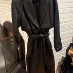 wilson's leather Wilson's Trench Women’s Black Thinsulate Leather Coat M Photo 0